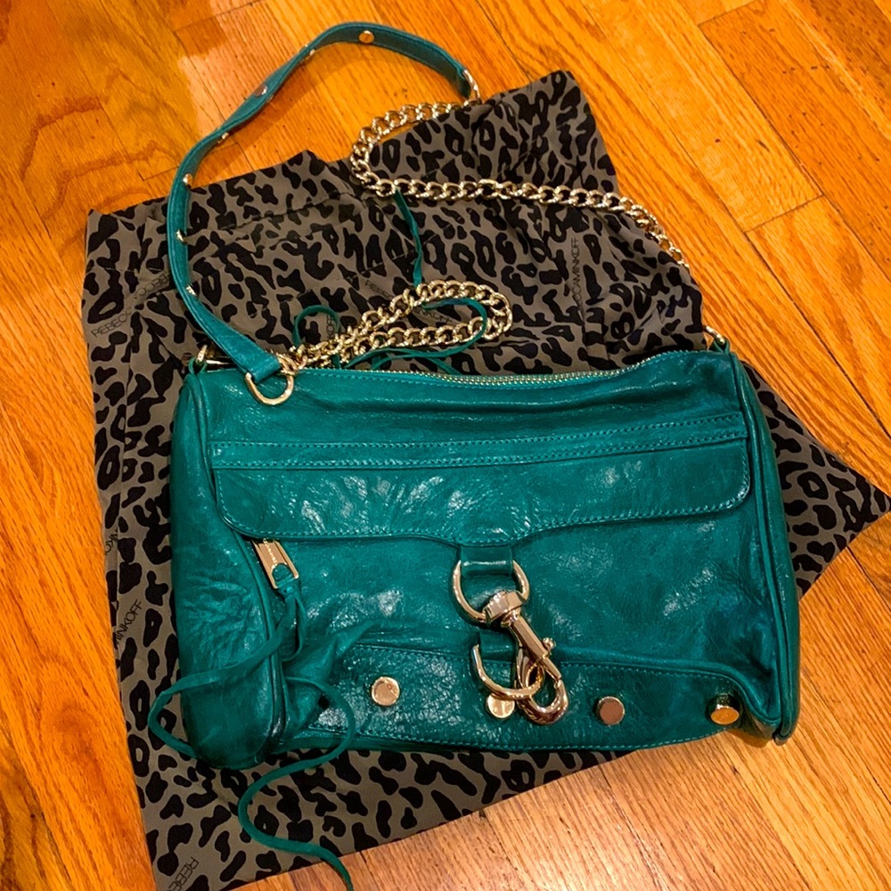 Rebecca Minkoff Gorgeous Emerald green pocketbook. Great condition. See photos.